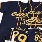 Custom Name Number Personalized Navy Gold Baseball Jersey Authentic Team Personalized Navy Gold Authentic Baseball Jersey
