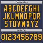 Custom Name and Number Baseball Jersey | Personalized 3D Navy Gold-Black Splatter Texture Design Personalized Navy Gold-Black