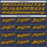 Custom Name and Number Baseball Jersey | Personalized 3D Navy Gold-Black Splatter Texture Design Personalized Navy Gold-Black