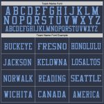 Customizable Navy Gold-Light Blue Throwback Football Jersey with Personalized Name and Number - Authentic Mesh Design Personalized