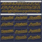 Personalized Authentic Baseball Jersey in Navy Gold Mesh - Throwback Style Personalized Navy Gold Mesh Authentic Throwback