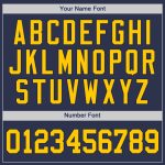 Custom Name and Number Authentic Baseball Jersey - Personalized Navy Gold-Navy Team Jersey Personalized Navy Gold-Navy Authentic