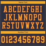 Custom Name and Number Personalized Navy Gold-Red Football Jersey - Authentic Mesh Team Jersey Personalized Navy Gold-Red