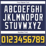 Personalized Authentic Navy Gold-White Basketball Jersey - Custom Throwback Style Personalized Navy Gold-White Authentic