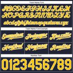 Custom Name Number Throwback Basketball Shorts - Personalized Navy Gold-White Authentic Team Design Personalized Navy Gold-White