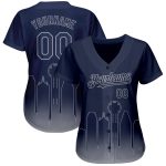 Personalized 3D Dallas City Edition Navy Gray Baseball Jersey - Custom Name and Number, Authentic Fashion Team Gear Personalized