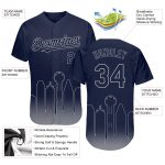 Personalized 3D Dallas City Edition Navy Gray Baseball Jersey - Custom Name and Number, Authentic Fashion Team Gear Personalized