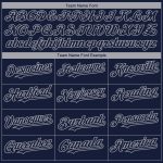 Custom Name & Number New York City Edition Fashion Baseball Jersey - Personalized 3D Navy Gray Team Jersey Personalized Navy