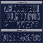 Custom Name & Number New York City Edition Fashion Baseball Jersey - Personalized 3D Navy Gray Team Jersey Personalized Navy