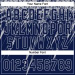 Custom Name and Number Unisex Softball Jersey - Personalized Navy Gray 3D Abstract Sharp Shape, Two-Button Design Personalized