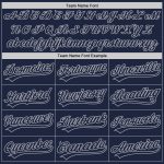 Custom Name & Number Personalized Baseball Jersey - Navy Gray 3D Pattern Design with Curve Lines Personalized Navy Gray 3D