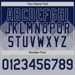 Custom Name and Number 3D Gradient Square Shapes Baseball Jersey - Personalized Navy Gray Design Personalized Navy Gray 3D