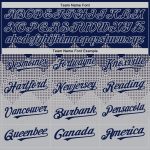Custom Name and Number 3D Gradient Square Shapes Baseball Jersey - Personalized Navy Gray Design Personalized Navy Gray 3D