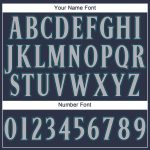 Custom Team T-Shirt with Name and Number - Personalized Navy Gray-Aqua Performance Tee Personalized Navy Gray-Aqua Performance