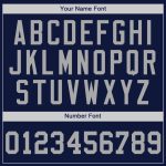 Custom Name and Number Personalized Baseball Jersey - Navy Gray Authentic Team Jersey Personalized Navy Gray Authentic Baseball