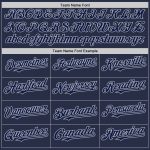 Custom Name and Number Personalized Navy Gray Sleeveless Baseball Jersey - Authentic Team Apparel Personalized Navy Gray