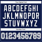 Personalized Authentic Basketball Jersey - Navy Gray-Blue Throwback Style Personalized Navy Gray-Blue Authentic Throwback