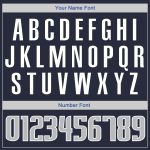 Custom Personalized Basketball Jersey - Navy Gray-Blue Authentic Throwback with Team Name and Number Personalized Navy Gray-Blue