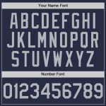 Personalized Authentic Throwback Baseball Jersey in Navy Gray Mesh Personalized Navy Gray Mesh Authentic Throwback Baseball
