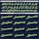 Custom Name & Number Authentic Baseball Jersey - Personalized Navy Gray Neon Green Team Jersey Personalized Navy Gray-Neon
