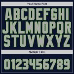 Custom Name & Number Authentic Baseball Jersey - Personalized Navy Gray Neon Green Team Jersey Personalized Navy Gray-Neon