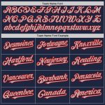 Custom Baseball Jersey with Name and Number - Personalized Navy Gray Red Arm Shapes, Authentic Team Apparel Personalized