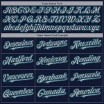 Custom Seattle City Edition 3D Baseball Jersey Personalized Name Number in Navy Gray Teal Fade Fashion Authentic Design Personalized