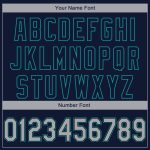 Custom Seattle City Edition 3D Baseball Jersey Personalized Name Number in Navy Gray Teal Fade Fashion Authentic Design Personalized