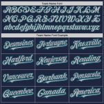 Custom Navy Gray-Teal Baseball Jersey with Personalized Name and Number - Authentic Raglan Sleeves Design Personalized Navy