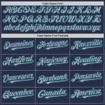 Personalized Navy Gray Teal Authentic Sleeveless Baseball Jersey for Men and Women Personalized Navy Gray-Teal Authentic