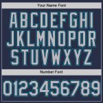 Personalized Navy Gray Teal Authentic Sleeveless Baseball Jersey for Men and Women Personalized Navy Gray-Teal Authentic