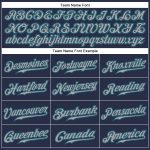 Custom Name Number Personalized Navy Gray Teal Baseball Jersey Authentic Sleeveless Team Design Personalized Navy Gray-Teal