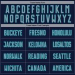 Custom Soccer Uniform Jersey with Personalized Name and Number - Navy Gray Teal Pinstripe Fade Design Personalized Navy Gray-Teal