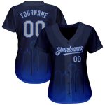 Custom Dallas City Edition Navy Gray Thunder Blue 3D Baseball Jersey for Men with Personalized Name and Number - Authentic Fashion Style