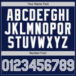 Custom Name and Number Authentic 3D Twinkle Star Baseball Jersey - Personalized Navy Gray and White Gradient Design Personalized