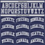 Custom Name and Number Authentic Throwback Basketball Jersey - Personalized Navy Gray-White Design Personalized Navy Gray-White