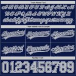 Custom Name Number Throwback Basketball Shorts - Personalized Navy Gray-White Authentic Team Apparel Personalized Navy Gray-White