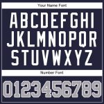 Custom Name and Number Baseball Jersey in Navy Gray-White - Personalized Team Jersey Personalized Navy Gray-White Baseball