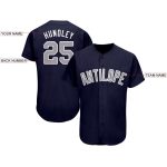 Custom Name and Number Baseball Jersey in Navy Gray-White - Personalized Team Jersey Personalized Navy Gray-White Baseball