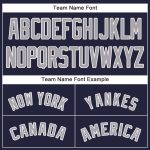 Custom Name and Number Baseball Jersey in Navy Gray-White - Personalized Team Jersey Personalized Navy Gray-White Baseball