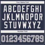 Custom Team Name and Number Performance T-Shirt in Navy, Gray, and White - Personalized Athletic Tee Personalized Navy Gray-White