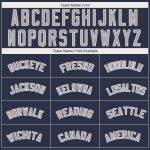 Custom Team Name and Number Performance T-Shirt in Navy, Gray, and White - Personalized Athletic Tee Personalized Navy Gray-White