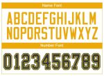 Custom Name Team Football Jersey in Navy Green-Gold Mesh - Personalized Drift Style with Custom Number Personalized Navy