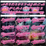 Custom Name and Number Underwater Life Jellyfish Baseball Jersey - Personalized Navy Hot Pink-White 3D Pattern Design Personalized
