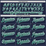 Custom Name Number Personalized Navy Green White Bomber Jacket Varsity Letterman Full-Snap Personalized Navy Kelly Green-White