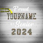 Custom Navy Leopard Print 3D Graduation T-Shirt with Personalized Name and Number, Team Apparel Personalized Navy Leopard