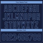 Custom Chicago City Edition 3D Authentic Baseball Jersey - Personalized Navy Light Blue with Name and Number Personalized