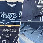 Custom Chicago City Edition 3D Authentic Baseball Jersey - Personalized Navy Light Blue with Name and Number Personalized