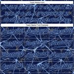 Custom Softball Jersey with Name and Number, 3D Pattern, Navy & Light Blue, Unisex, Two-Button Design Personalized Navy Light