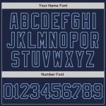 Custom Navy Blue Light 3D Abstract Network Baseball Jersey with Personalized Name and Number Personalized Navy Light Blue
